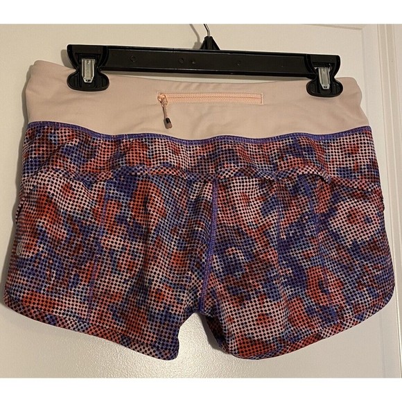 Lululemon Running Shorts Multicolor Pattern Athletic‎ Gym Activewear - Picture 3 of 7